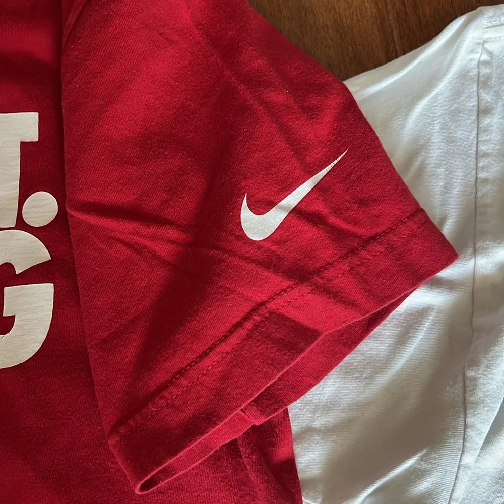 Bundle 2 tees - 1 - Nike just do it running 2- monster energy size Medium